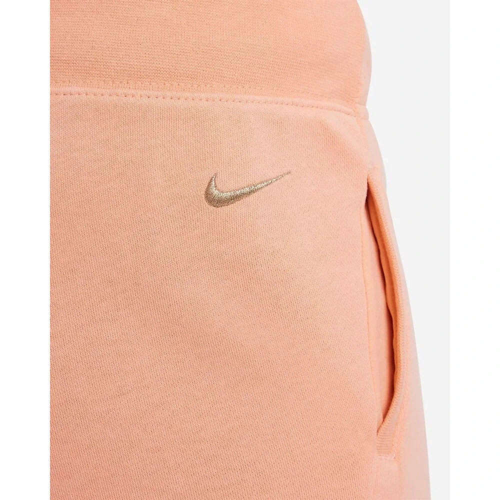 Nike Sportswear Club Big Kids' (Girls') French Terry Shorts in Pink Coral Medium